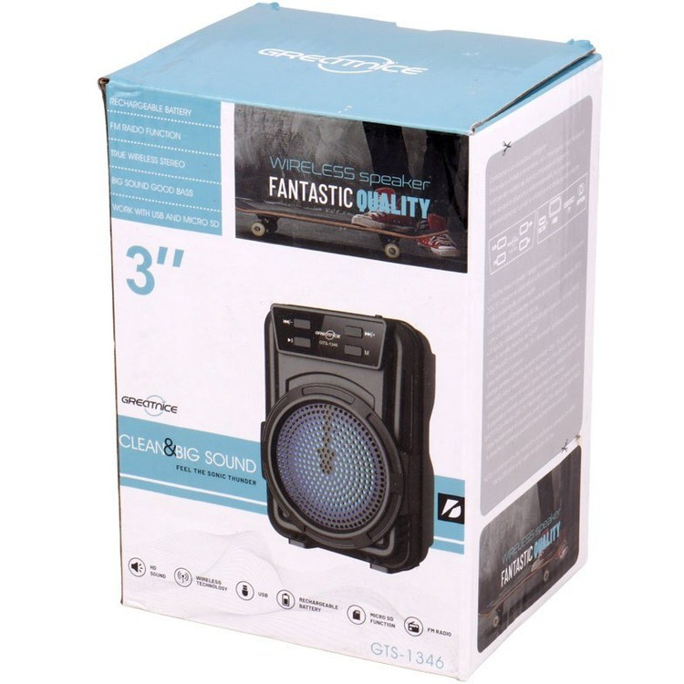 اسپیکر بلوتوثی گریت نایس Extra BASS GTS-1346