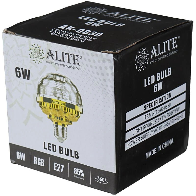 چراغ دیسکویی طلایی 6 وات  AK-0830